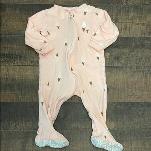 PEKKLE pink ice cream cone sleeper size 12 months